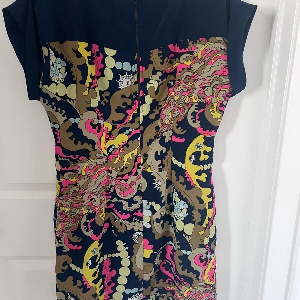 Print Satin Effect Mini Dress Size 10 US/ 14 UK - Picture 6 of 9
